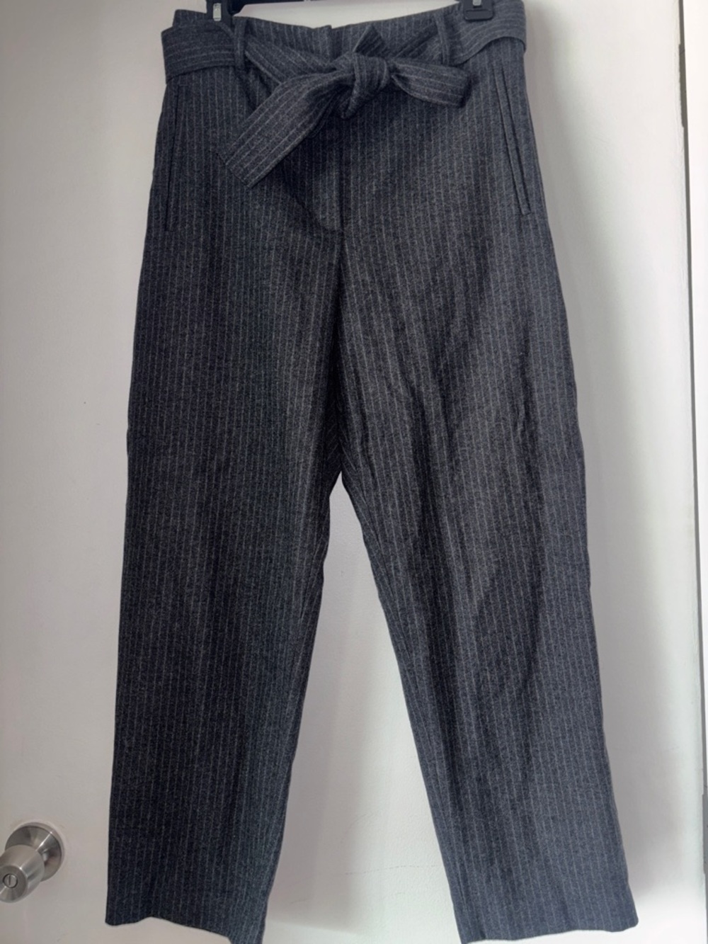 Wilfred Pinstripe Wool Trousers